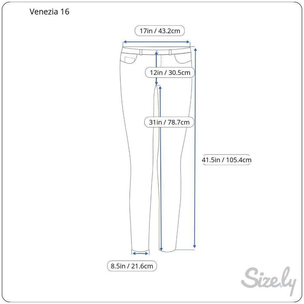 Venezia Womens Size 16 Medium Wash Blue Bootcut Boot Cut Denim Jeans 34 x 31 - Picture 3 of 10